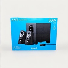 Logitech Z313 2.1 Speaker System w/ Subwoofer 50W Control Pod Open Box Complete