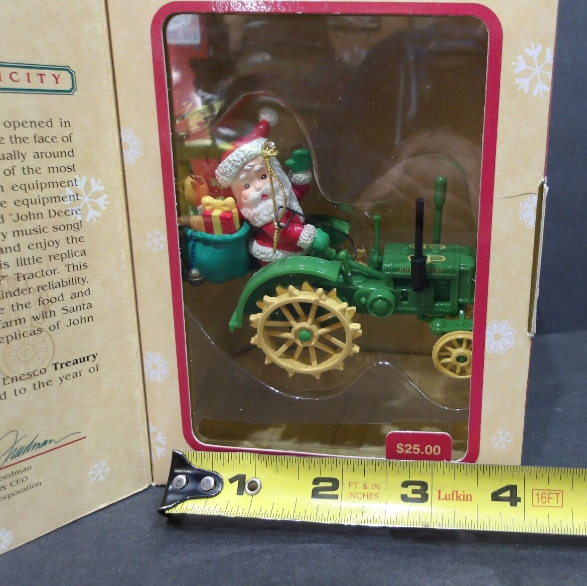 Enesco John Deere Model GP Tractor Deere Santa Clause Christmas ...