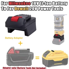 Adapter For Milwaukee 18V Li-Ion Battery Adapter To Fits Dewalt 20V Tools