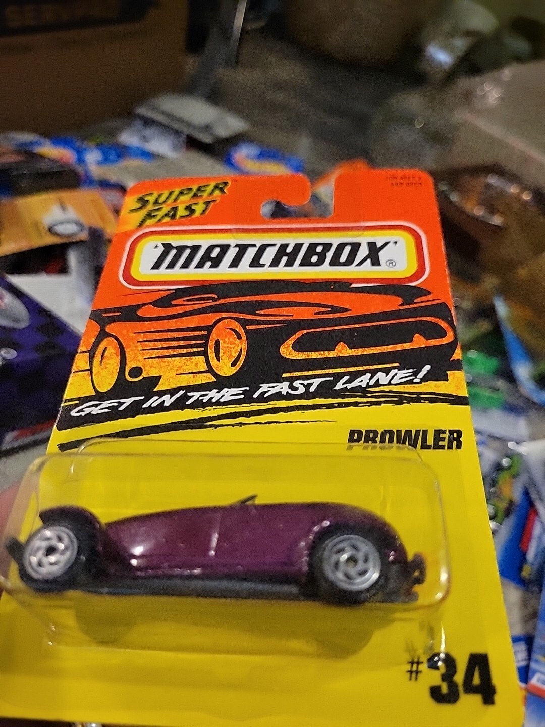 1995 Matchbox Super Fast Plymouth Prowler 34 Get In The Fast Lane Die