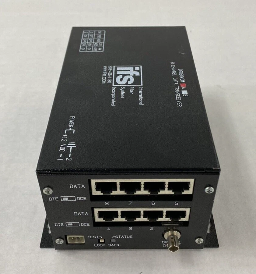 International Fiber Systems IFS D8020WDM 8 Channel Data Transceiver - Image 4 of 4