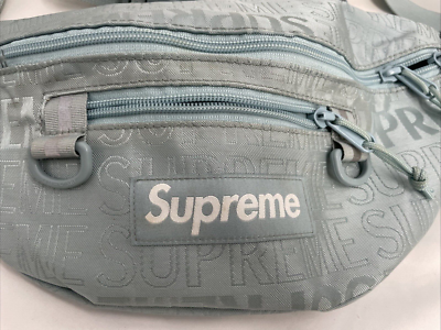 19ss supreme シュプリーム リュック バッグ Ice Blue Supreme Men's Spring / Summer 19 Nylon Logo Waist Bag Ice Blue One
