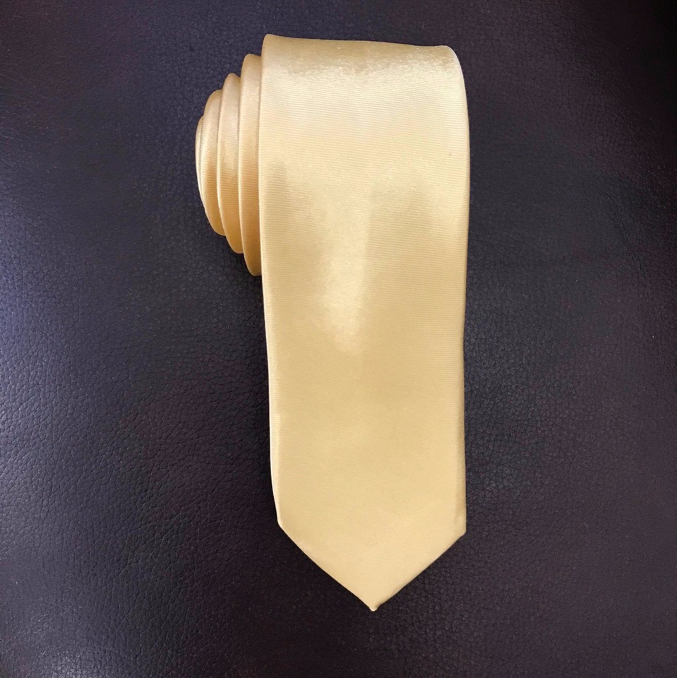 Mens Cafe 5cm Skinny  Plain Neck Tie main image 1