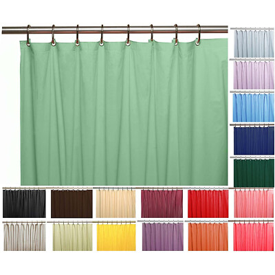 PVC Shower Curtain Liner Water Repellent Odorless with Weighted Magnets Clear