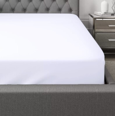 2er Pack Super/Kingsize 100% Baumwolle weiß Spannbettlaken reine ägyptische Baumwolle