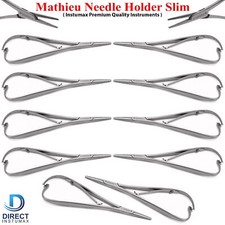Dental Mathieu Slim Needle Holder Forceps Orthodontic Ligature Pliers Narrow Tip