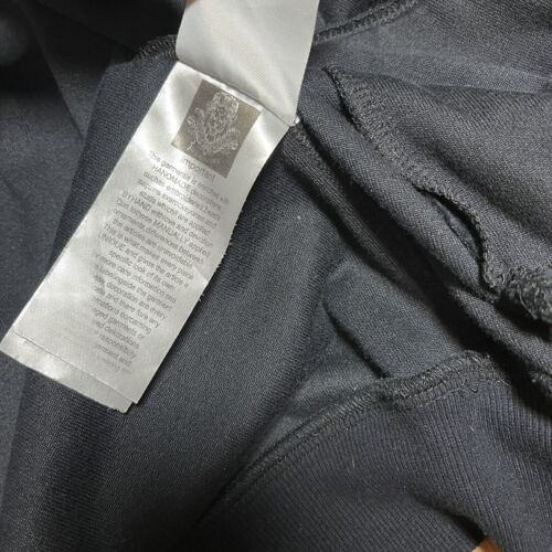 Billionaire Couture Felpa Nera Uomo Zip con Cappuccio Velluto Made in Italy Lusso Tg L - Foto 7 di 9