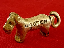 Antique HOOTCH HOUND Dog Brass Corkscrew Weidlich Bros Bridgeport Connecticut