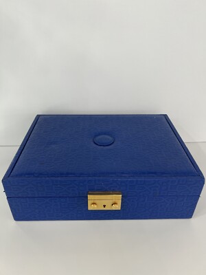 VINTAGE GENUINE RARE ROLEX Blue Watch Box Case 41.00.01 Leather | eBay