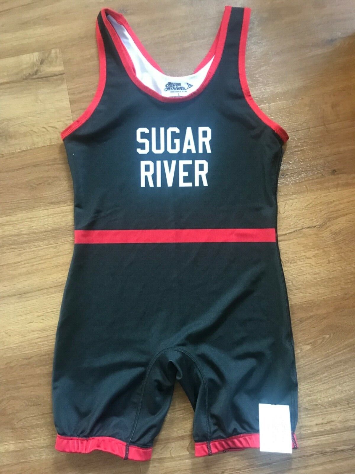 Brand Portland Mall new Wrestling Singlet Adult Size L Large Red - River” Black “Sugar