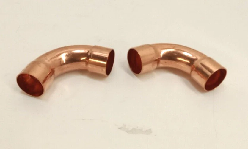 Hailiang HL-12ELCC11 CxC Wrot 1-1/2" x 1-1/2" Copper Long Radius 90° Elbow 2pk - Image 3 of 4