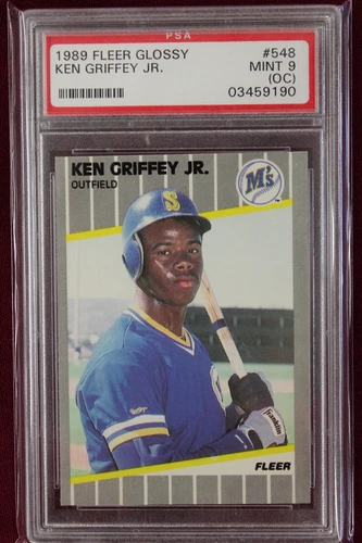 1989 Fleer GLOSSY Ken Griffey Jr PSA 9OC  Mariners