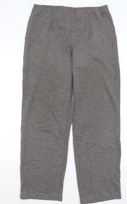 Susan Graver Damen Hose Grau Baumwollmischung Größe M L29 in