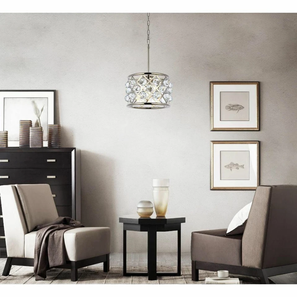 Polished Light Fixture Nickel Kitchen Island Pendant Bathroom or Bedroom Ceiling - Image 2 of 4