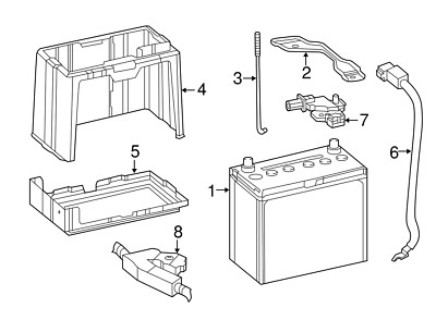 Genuine Honda Battery Box 31521-T0A-A00 | eBay