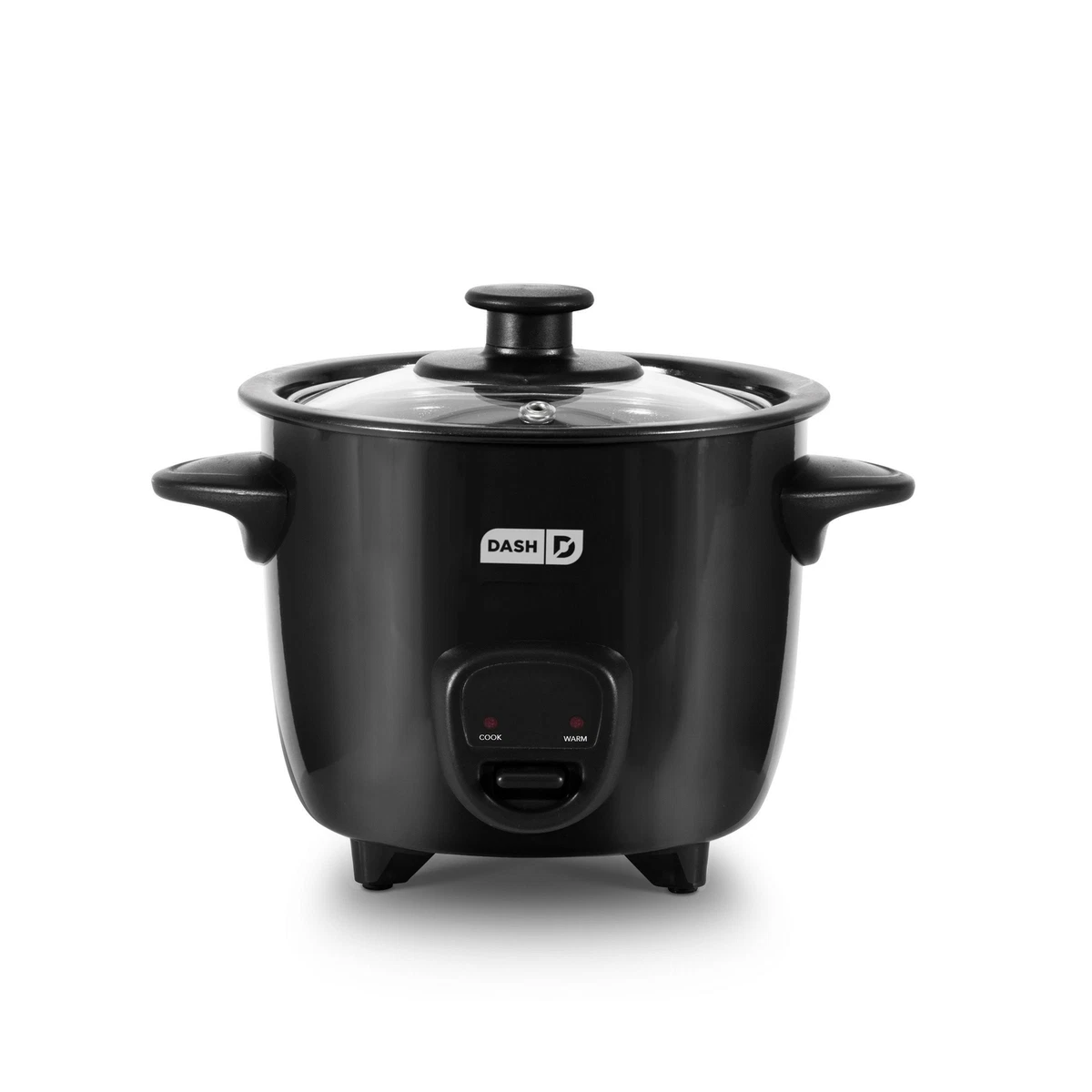 Dash DRCM200BK Mini Rice Cooker with Keep Warm, Black