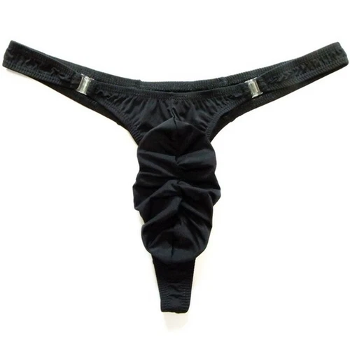 Mens Thong Briefs Sexy Sheer Pouch Underwear T-Back G-string Pants Underpants UK - Picture 11 of 27
