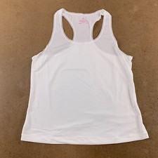 Breezies Women's Large White Air Effects Racerback Tank New