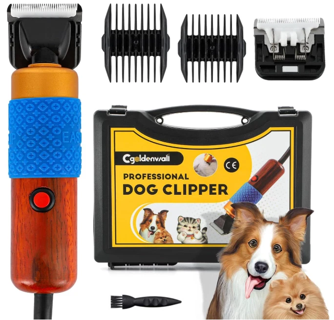 Dog Hair Clipper 200W, Low Noise, Spare Blade, Pet Grooming for Cat, Dog, Sheep