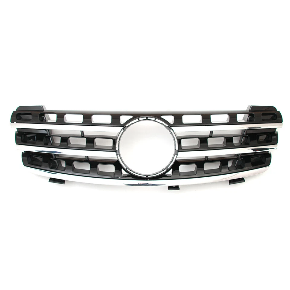 Upper Grill W/Emblem For 2005-2008 Mercedes Benz ML Class W164 ML320 ML350 ML550 Foto 3 de 4