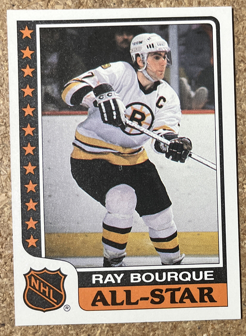 1986-87 Topps All-Star Stickers Ray Bourque #11 Boston Bruins HOF