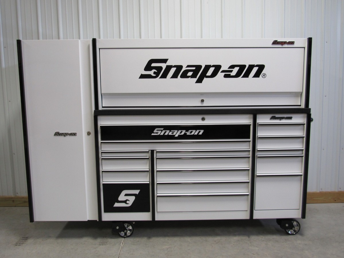 Snap On White & Black Trim KRL1163 Toolbox, KRL1072 Hutch