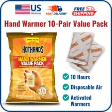 New HotHands Hand Warmers 10 Pair Value Pack