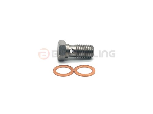 1x Honda GL1500C F6C Valkyrie 1997-2002 stainless steel banjo bolt & washers - Picture 9 of 24