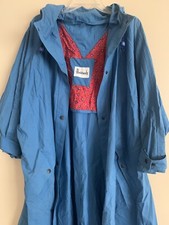 Vintage 90s Harrods Trench Coat Snap Front Duster Jacket Oversized Ireland *read
