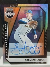 2021 Panini Elite Extra Edition Steven Hajjar Auto #61 Minnesota Twins