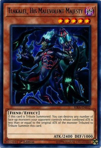 Yu-Gi-Oh! TCG Card: Tlakalel, His Malevolent Majesty - RIRA-EN032 - Rare - Unlimited Edition - View #2
