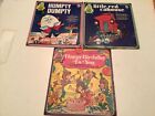 Lot of 3 Peter Pan Records, HumptyDumpty, Lil Red Caboose and Birthday.