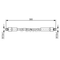 Bosch Bremsschlauch Bremsleitung Vorne FüR Audi A8 1 987 481 324