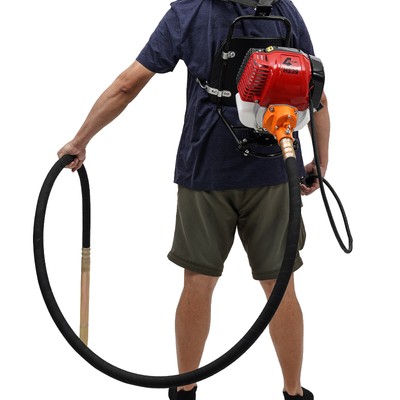 Backpack 4-stroke Gasoline Engine Concrete Vibrator & 2.5m Vibrating Rod