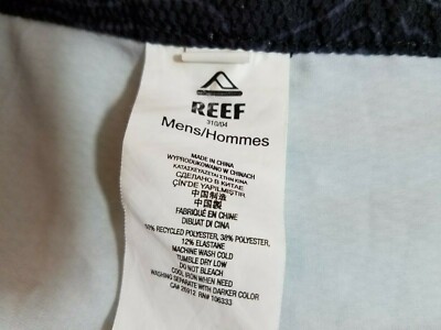 Short De Bain Homme Reef - Modèle 'Life's Short Go Surfing', Taille 36, Multicolore