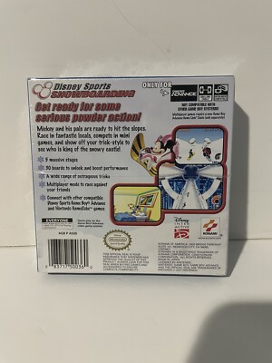 disney sports snowboarding gba rom Disney Sports Snowboarding GBA Gameboy Advance Factory Sealed