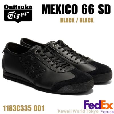 Onitsuka Tiger MEXICO 66 SD BLACK / BLACK 1183C335 001 UNISEX New