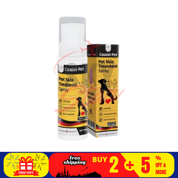1 x spray antimicrobiano para mascotas piel de gato y perro herida hongo tiña...