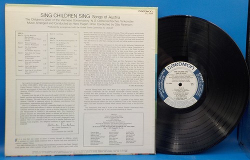 Childrens Choir Viennese Conservatory LP Sing Children Sing Songs Of Austria BX8 - Picture 2 of 2