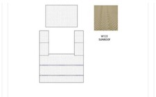 Mercedes W123 300d 240d Headliner With Sunroof Cream Perforated New Us Based