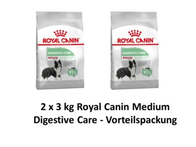Royal Canin Medium Digestive Care | 2 x 3kg Hundefutter Vorteilspack