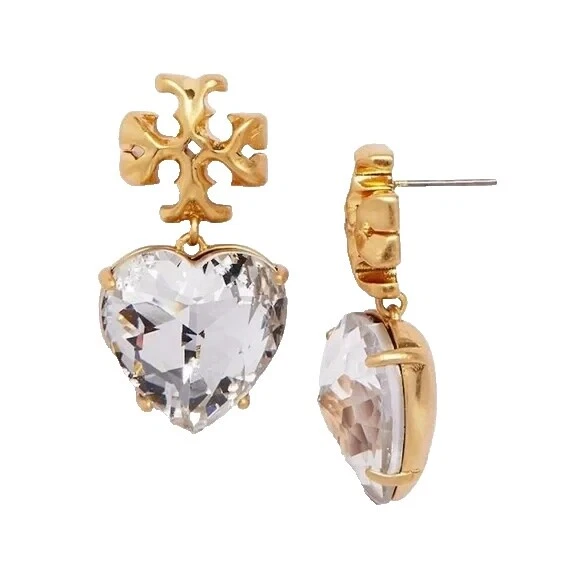Pendientes de Moda Oro Blanco Tory Burch