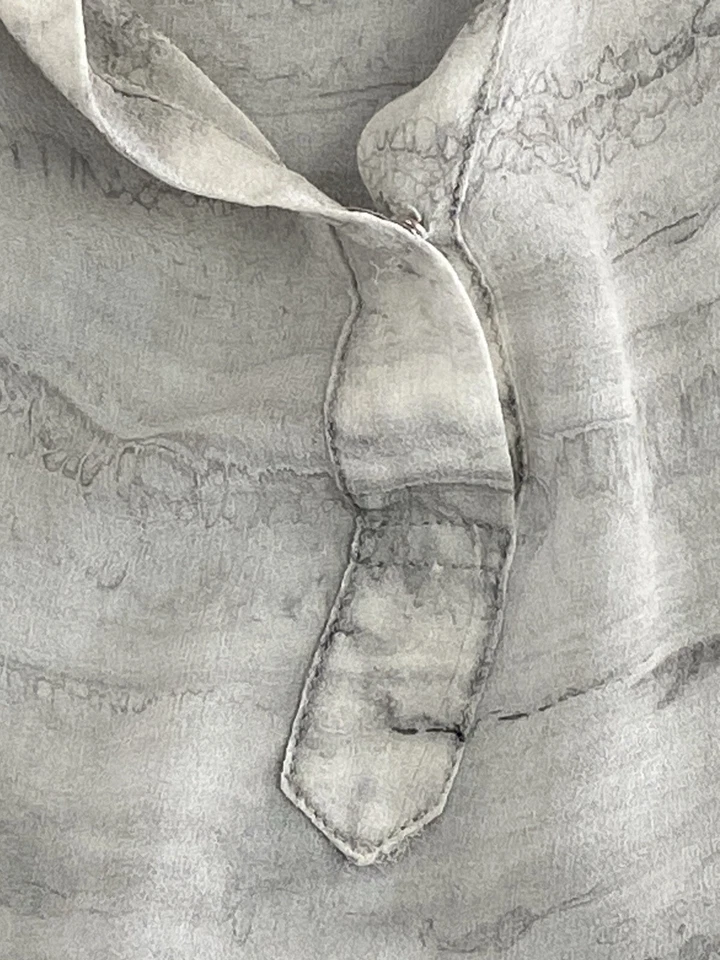 Blusa Poeta Raquel Allegra Talla 1 [US 6 M] Gris Seda Túnica Urbana Arte-Uso Fluido Foto 4 de 4