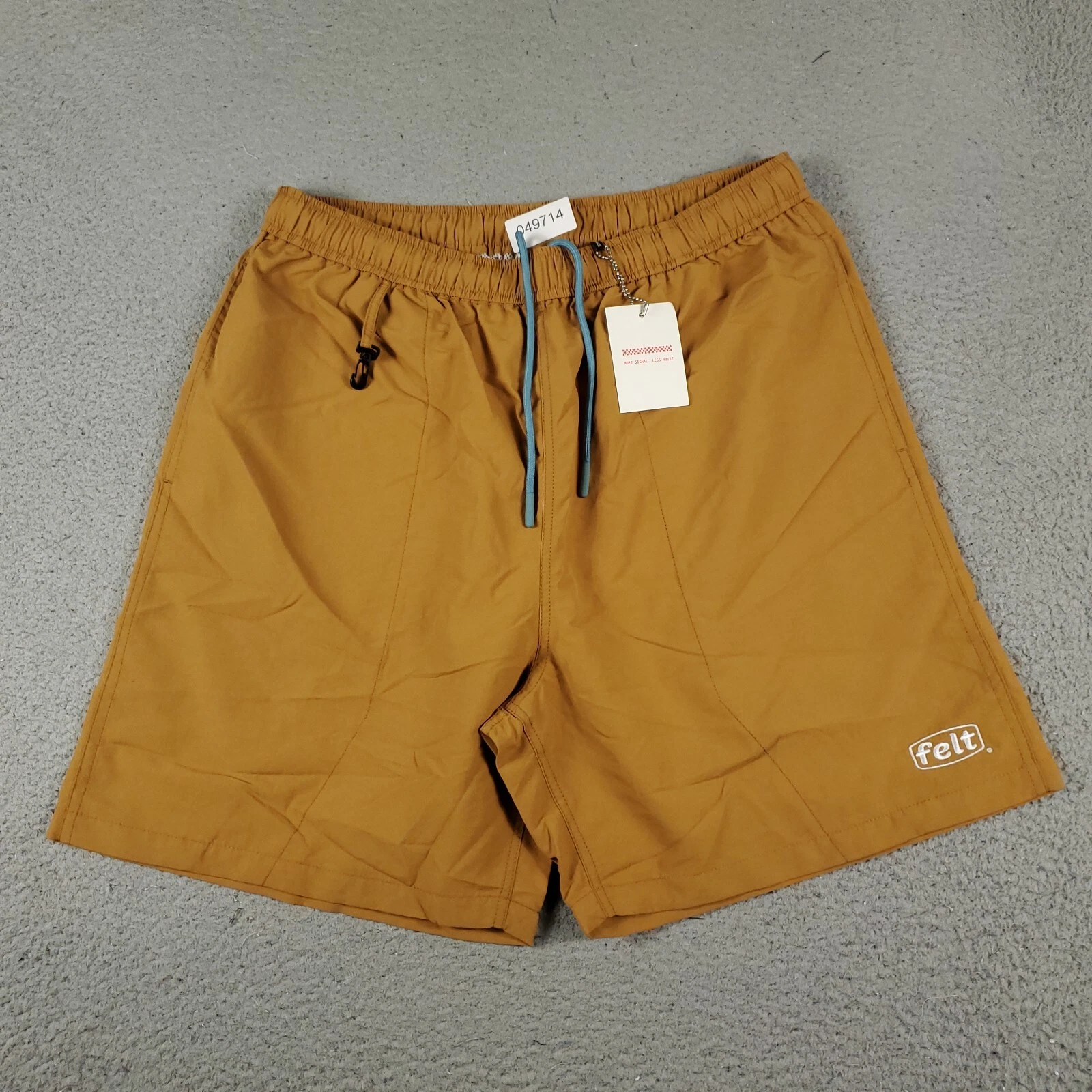 For Every Living Thing Shorts Mens Large Tan Mesh Lined Trail Shorts FELT