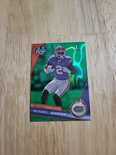 2023 Bowman University Chrome MONTRELL JOHNSON Green Lava Refractor /99 Rookie