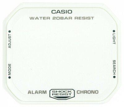 Uhrenglas G-Shock Mineralglas weiß für Casio DW-D5600