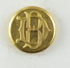 D.B. époque guerre civile années 1860 ou B.D. Bouton d'uniforme d'origine L9A