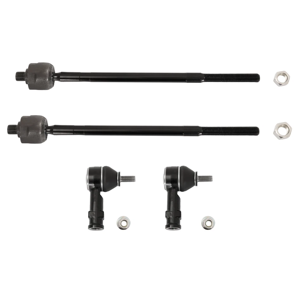 Extremos de barra de amarre interior y exterior delantero izquierdo y derecho para Ford Focus 2006-2011 4 piezas Foto 2 de 4