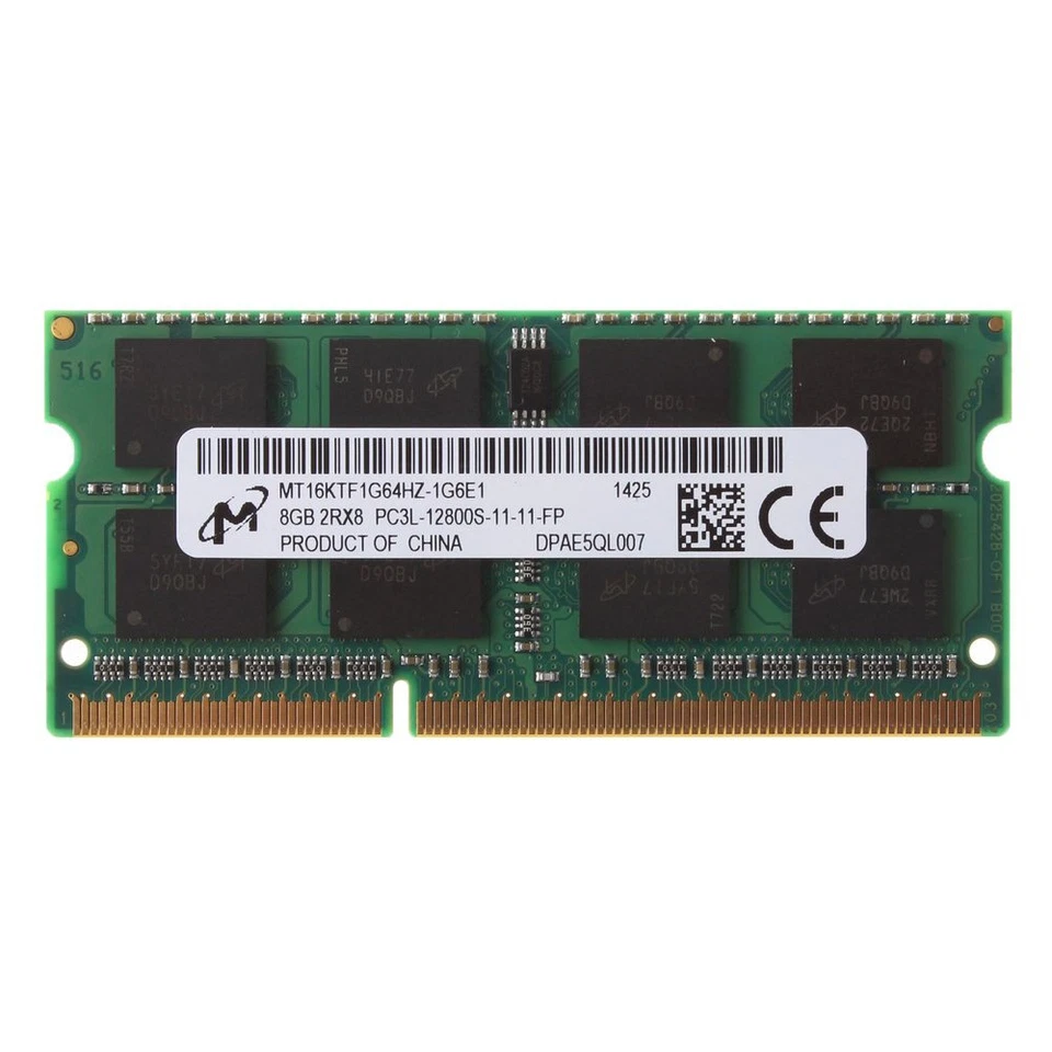 Micron 32GB 16GB 8GB 2Rx8 PC3L-12800S DDR3L 1600MHz 204-Pin Laptop Memory SDRAM - Image 4 of 4