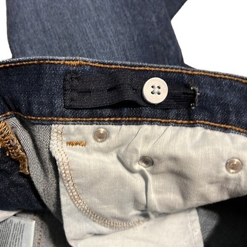 Girls Jeans Size 10 Regular Blue Denim Skinny Stretch Dark Wash Wonder Nation - Picture 8 of 10